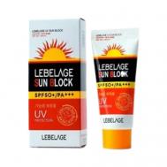 Солнцезащитный крем для лица увлажняющий Sun Block SPF 50+/РА+++ 30.0 LEBELAGE