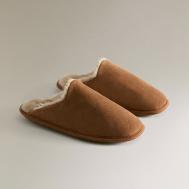 Кожаные тапочки ZARA HOME