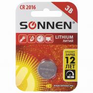 Батарейка Lithium, CR2016 1.0 Sonnen