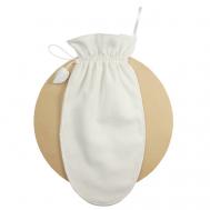 Рукавица для пилинга лица из дикого буретного шёлка SILK MANUFACTURE