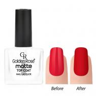 Лак Matte Top Coat Матирующее покрытие GOLDEN ROSE