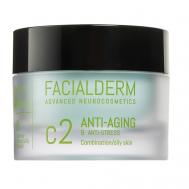 Крем для лица антивозрастной для комбинированной и жирной кожи C2 Anti-Aging & Anti-Stress Face Cream FACIALDERM