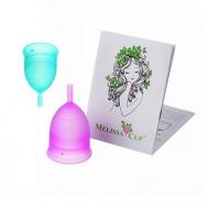 Набор из 2-х менструальных чаш SIMPLY TWO размер M+S цвет ландыш+малина MELISSACUP