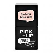 Светоотражающая база для ногтей UV/LED PRO flashing base coat PINK UP