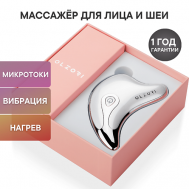 Микротоковый массажер для лица и шеи D-Lift прибор для массажа гуаша и ухода за кожей Olzori