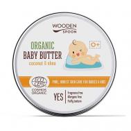 Масло для тела детское Кокос и масло Ши Organic Baby Butter Coconut & Shea WOODEN SPOON