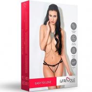 Чарующие трусики с доступом, рюшами и жемчужной нитью Easy to love Le Frivole