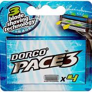 Сменные кассеты для бритья PACE3, 3-лезвийные DORCO
