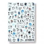 Слайдер дизайн для ногтей на любой фон W-28 MIW NAILS