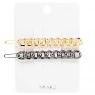 Заколки для волос BLACK AND GOLD CHAIN TWINKLE