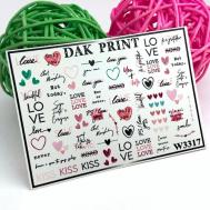 Слайдер-дизайн для ногтей W3317 Dak Print