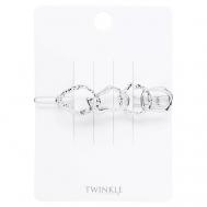 Заколка для волос 4 CIRLES CRUMPLED SILVER TWINKLE