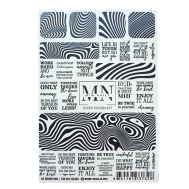 Наклейки для ногтей на любой фон Монохром линии MIW NAILS