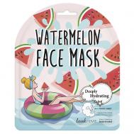Маска для лица тканевая увлажняющая с экстрактом арбуза Watermelon Face Mask LOOK AT ME