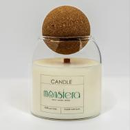 Ароматическая свеча из соевого воска, аромат Русская ель MONSTERA DECOR CANDLES DIFFUSERS