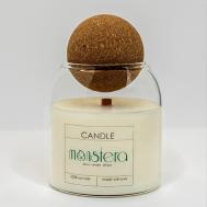 Ароматическая свеча из соевого воска, аромат Клюквенный Просекко MONSTERA DECOR CANDLES DIFFUSERS