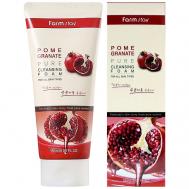 Пенка для умывания очищающая с экстрактом граната Pomegranate Pure Cleansing Foam FARMSTAY