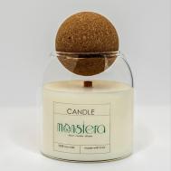 Ароматическая свеча из соевого воска, аромат День в СПА MONSTERA DECOR CANDLES DIFFUSERS