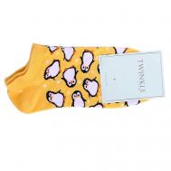 Носки женские, модель: PENGUIN, цвет: горчичный TWINKLE