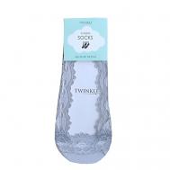 Кружевные следки , цвет: серый, форма 6 TWINKLE