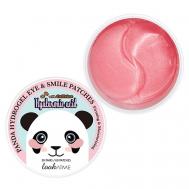 Патчи для глаз гидрогелевые c гиалуроновой кислотой и кофеином Panda Hydrogel Eye & Smile Patches Hyaluronic Acid + Caffeine LOOK AT ME