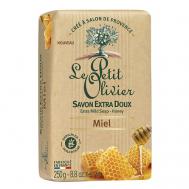 Мыло нежное питательное с ароматом Мёда Miel Extra Mild Soap LE PETIT OLIVIER