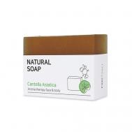 Мыло твёрдое с центеллой азиатской Natural Soap Centella Asiatica PUREFORET