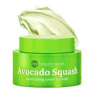 Ночная маска для лица увлажняющая питательная с авокадо  MY BEAUTY WEEK 50.0 7Days