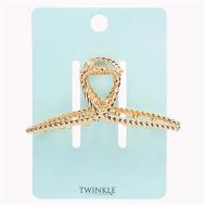 Заколка-крабик для волос TWISTED GOLD TWINKLE
