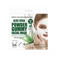 Маска для лица альгинатная успокаивающая с экстрактом алоэ вера Powder Gummy LOOK AT ME