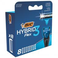 Сменные кассеты для мужской бритвы, Hybrid 3 Flex BIC