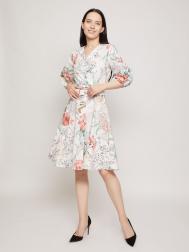 Платье с цветочным принтом и ремешком ZOLLA