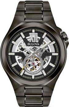 Японские наручные  мужские часы  98A179. Коллекция Maquina Bulova