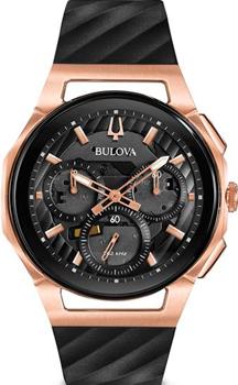 Японские наручные  мужские часы  98A185. Коллекция CURV Bulova