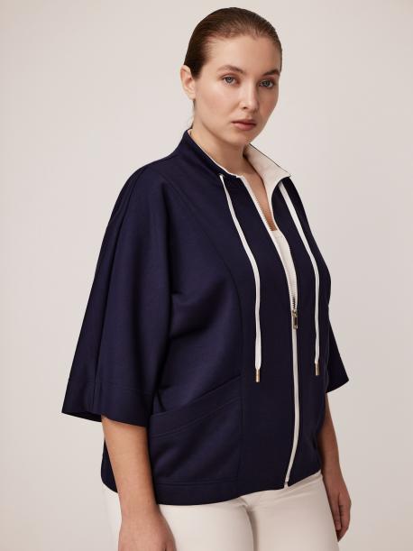 Спортивный бомбер из вискозного трикотажа 4XL(56) Lalis