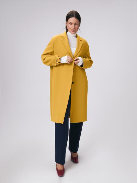 Яркое пальто из плотной вискозной ткани 4XL(56) Lalis