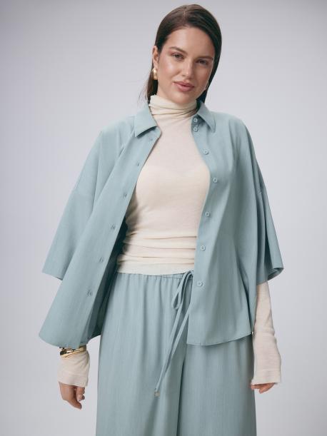 Костюмная блуза рубашечного кроя 4XL(56) Lalis