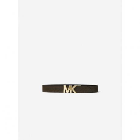 Ремень , натуральная кожа, металл, двусторонний, для женщин, размер L, длина 116 см., коричневый, черный Michael Kors