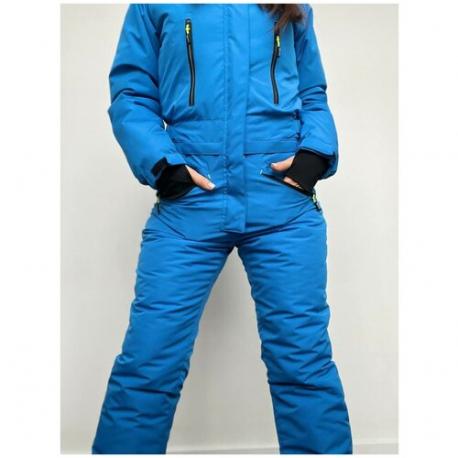 Комбинезон , зимний, утепленный, размер 46, синий Nhim Fashion