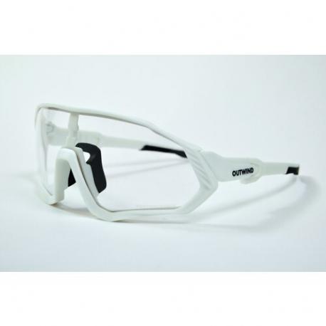 Солнцезащитные очки , монолинза, спортивные, фотохромные, белый OUTWIND