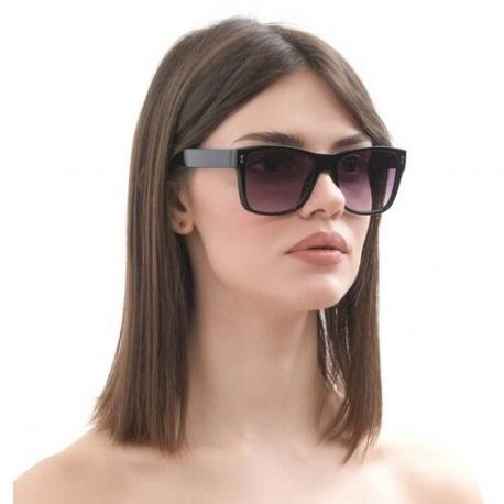 Солнцезащитные очки , прямоугольные, поляризационные, градиентные, для женщин, черный Onesun
