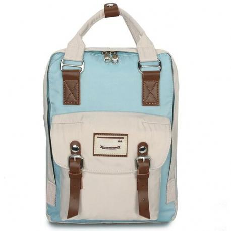 Рюкзак , текстиль, вмещает А4, внутренний карман, голубой, серый Nikki Nanaomi