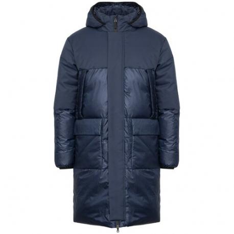 куртка , демисезон/зима, силуэт прямой, стеганая, размер XXL, синий Ea7