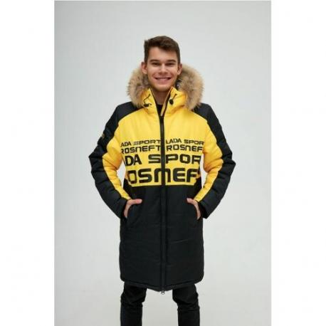 куртка   зимняя, размер S, черный, желтый LADA Sport