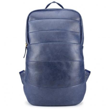 Рюкзак Кожинка, натуральная кожа, синий Мастерская сумок Кожинка