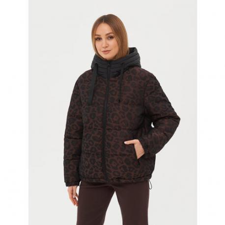 куртка  , демисезон/зима, силуэт прямой, стеганая, размер 44 GER, коричневый Gerry Weber