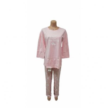 Пижама , брюки, джемпер, укороченный рукав, пояс на резинке, трикотажная, размер 116, коралловый СВIТАНАК