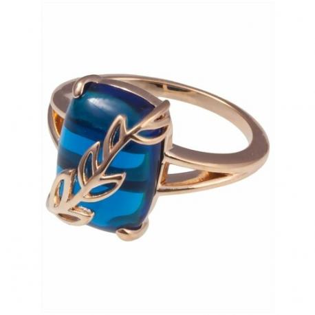 Кольцо помолвочное , шпинель, размер 17, синий Lotus Jewelry
