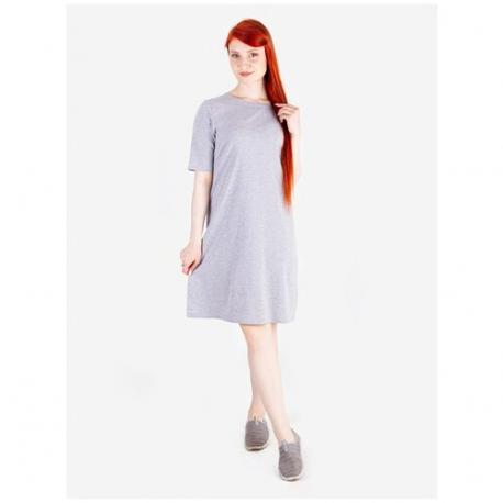 Платье , размер 170-120(60), серый TREND