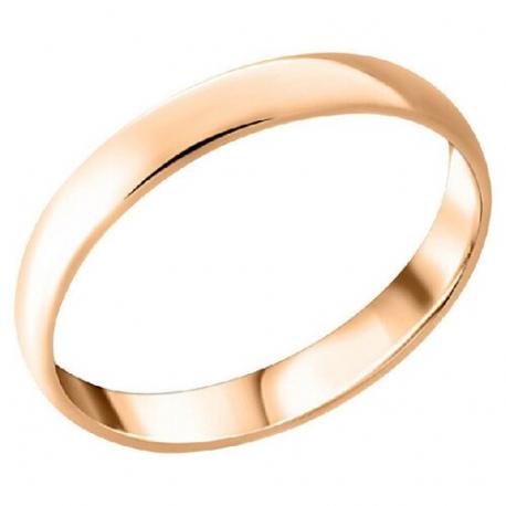 Кольцо обручальное ATOLL, красное золото, 585 проба, размер 17.5, золотой, красный Atoll